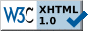 W3C - Valid XHTML 1.0 Transitional